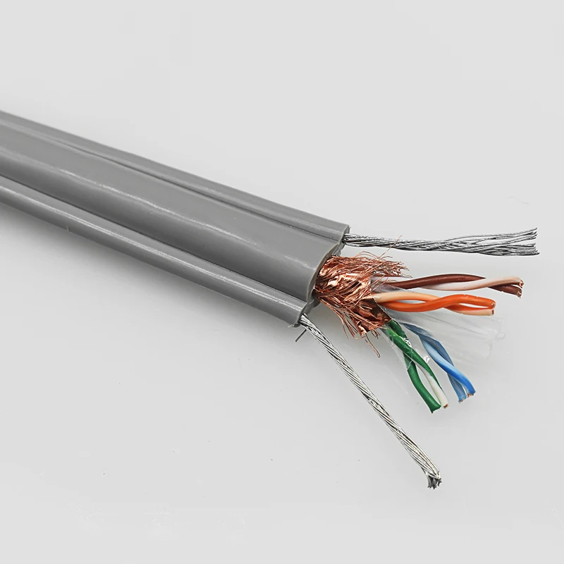 
Best Price Bare Copper Network Flat Elevator Travel Cable for CCTV Camera Monitor wire 
