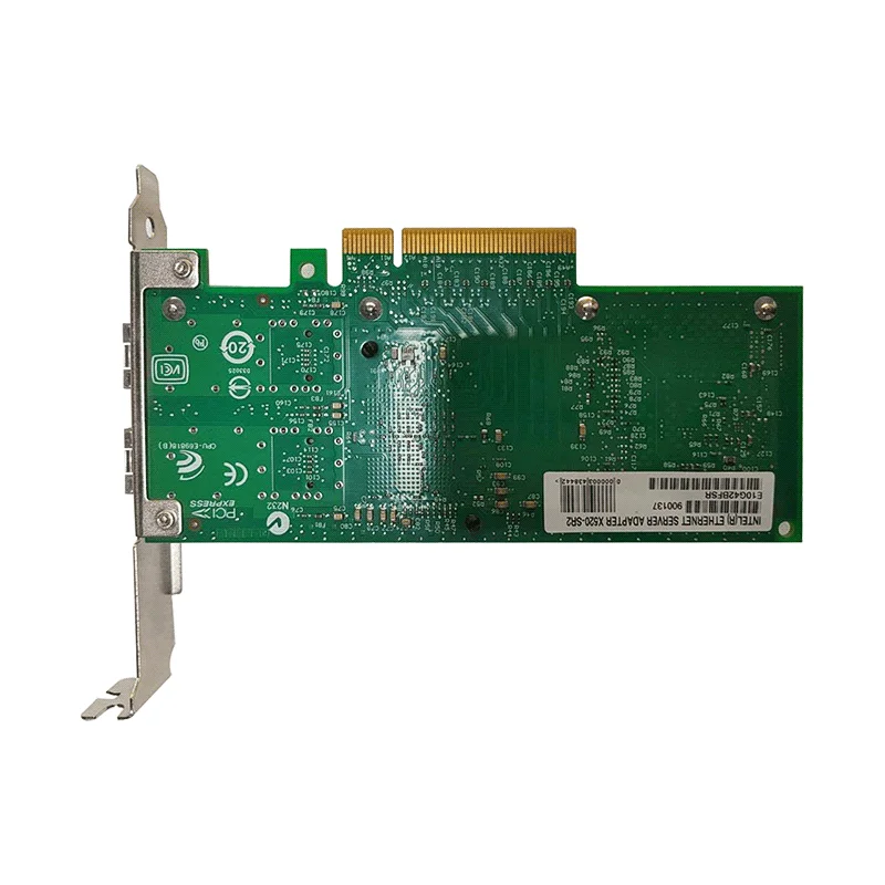 PCI Express Lan Card 82599ES Dual 10GbE Port NIC Card Used Ethernet Card 2 ports Network Adapter X520-DA2 X520-SR2