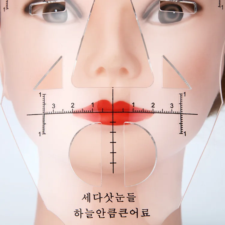 new arrival disposable auxiliary eyebrow stencils permanent makeup tattoo eyebrow ruler