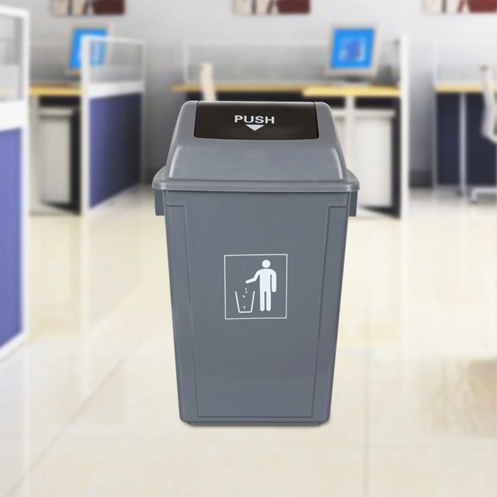 50 liter 60L plastic garbage trash can waste bin dustbin
