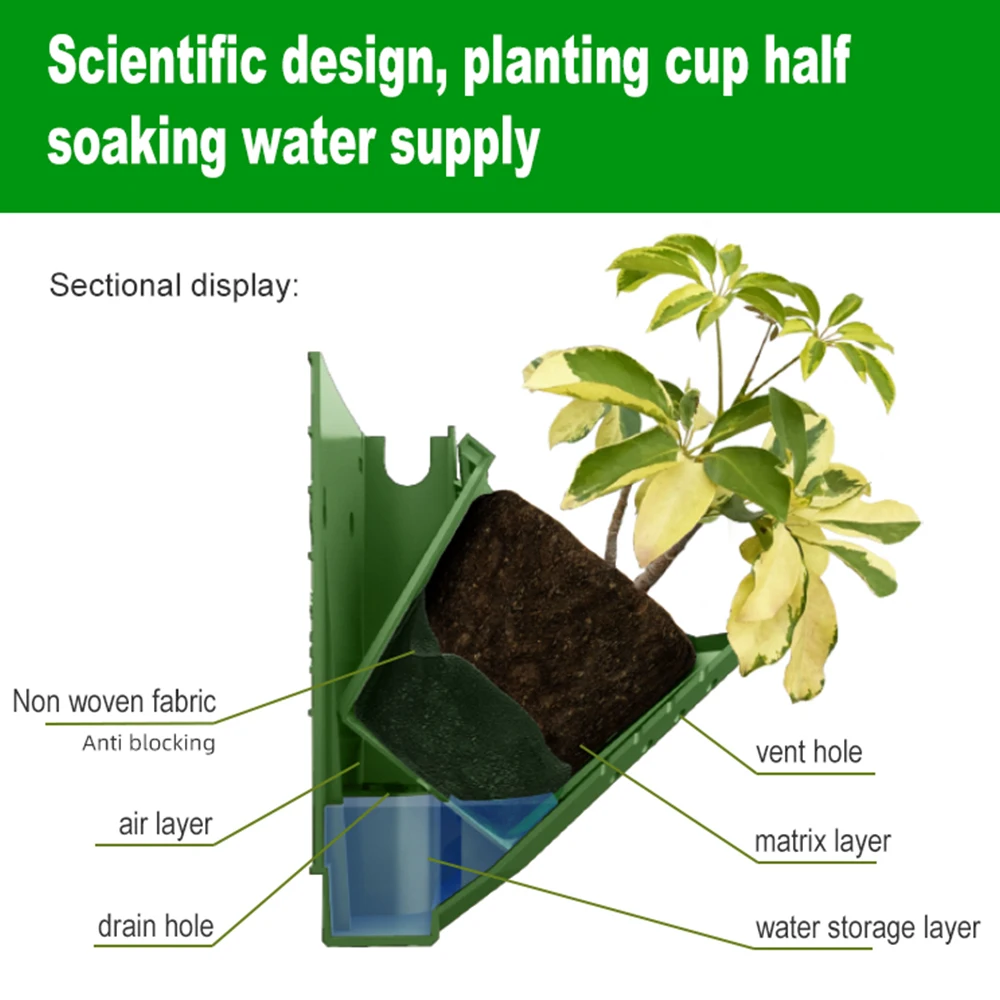 Forest Box Plant Wall Flowerpot Container Greening Planting Box Multi-layer Combined Wall Hanging Flowerpot