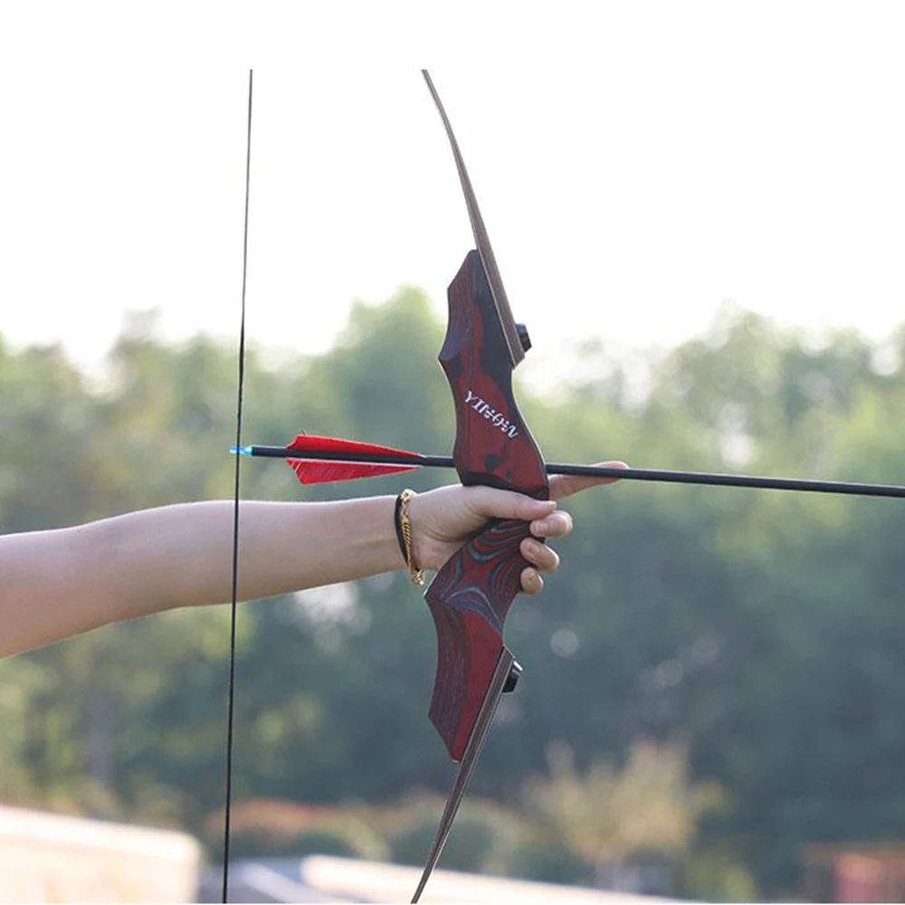 High Quality 20-50lbs Outdoor Hunting Archery Recurve Bow Technical Wood Split Recurve Compound Bow Other Shooting Product