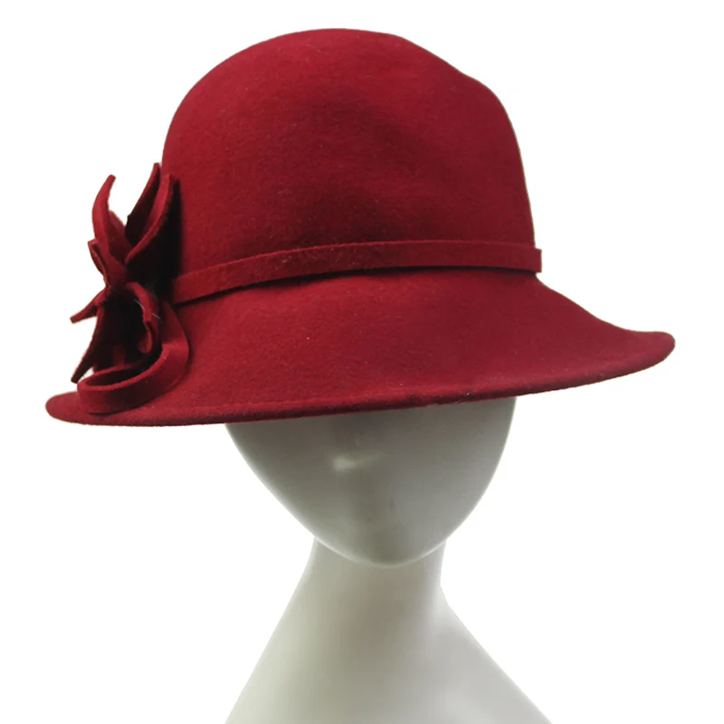 Женская шерстяная фетровая сумка-мешок Кентукки Дерби шляпы-колокол в форме шляпы из сатина с украшениями в виде цветов и с галстуком-бабочкой, праздничное платье из органзы, свадебное платье шляпа Свадебные флоппи шляп