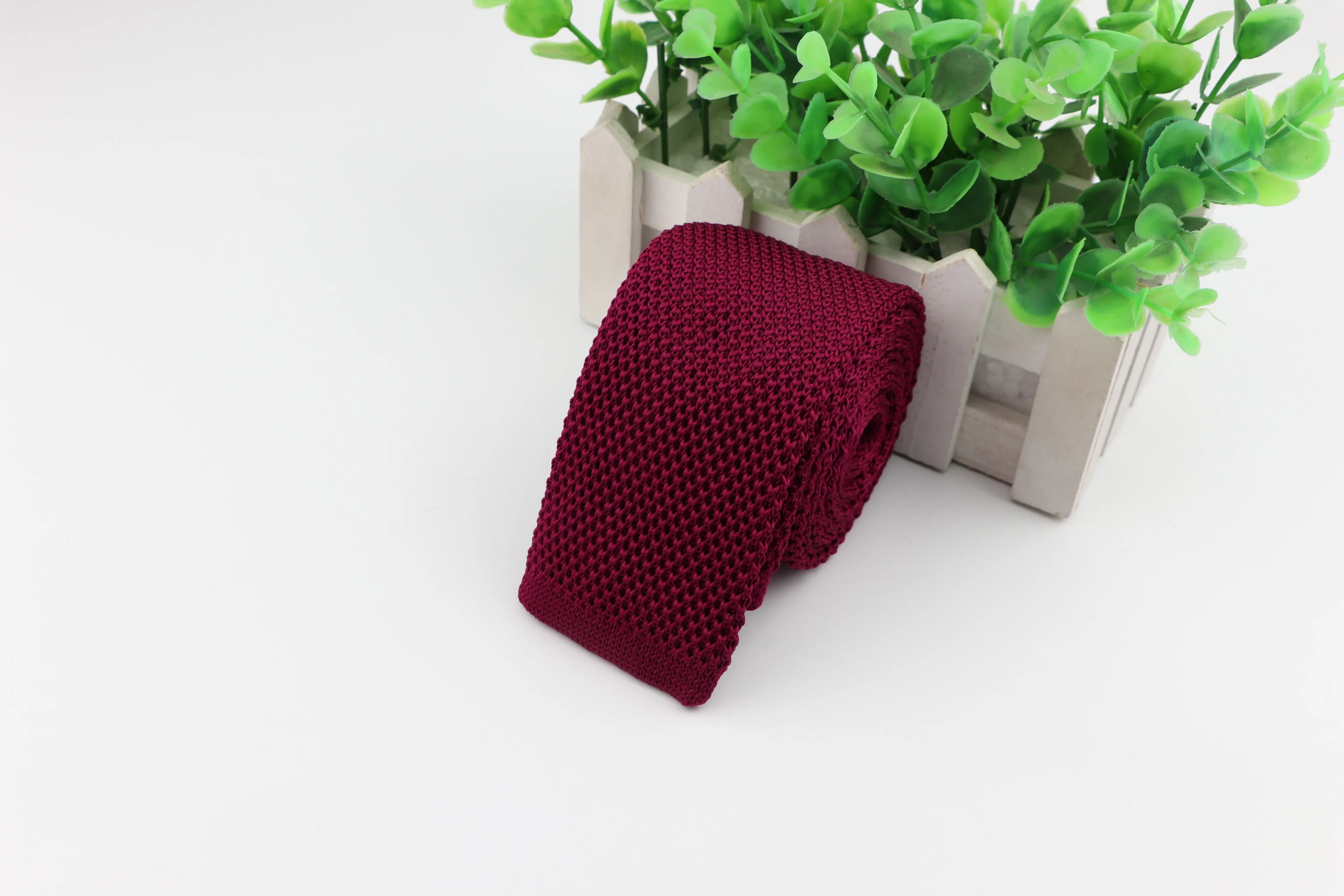 Мужской вязаный галстук в полоску для отдыха Модный Узкий Тонкий галстук шириной 5,5 см для мужчин узкий тканый дизайнерский Вязаный Галстук