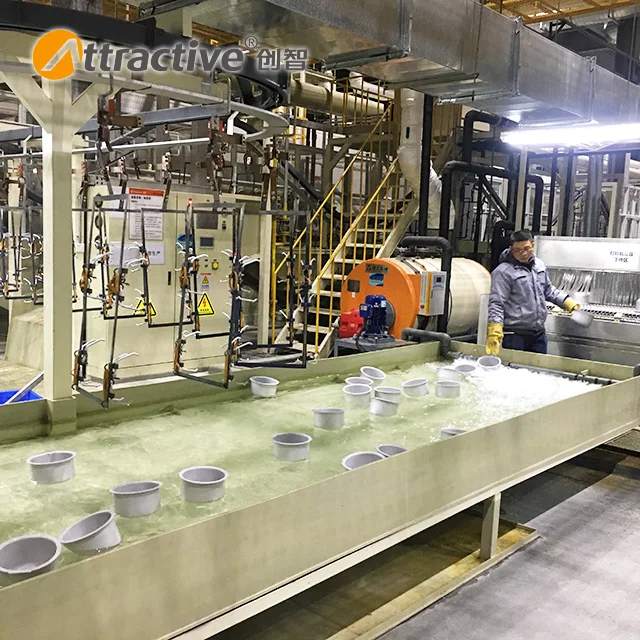 EAC certification cookware enamel coating line electrostatic spraying production line oxidation coating line