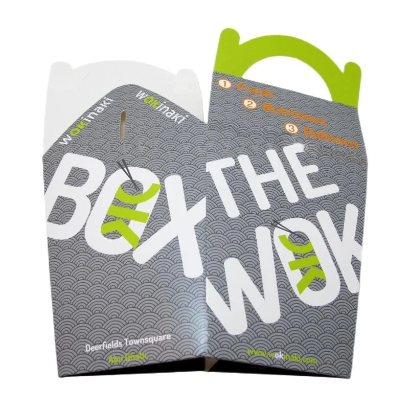 Wholesale square beautiful large capacity food store customize your design paper meal box meal packaging boxes