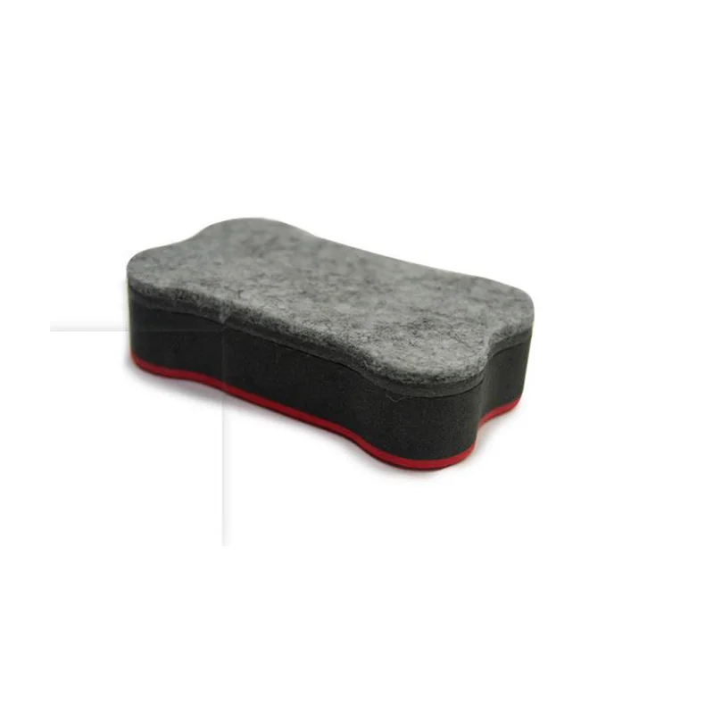 customized Logo dry erase EVA magnetic felt white black chalk board eraser