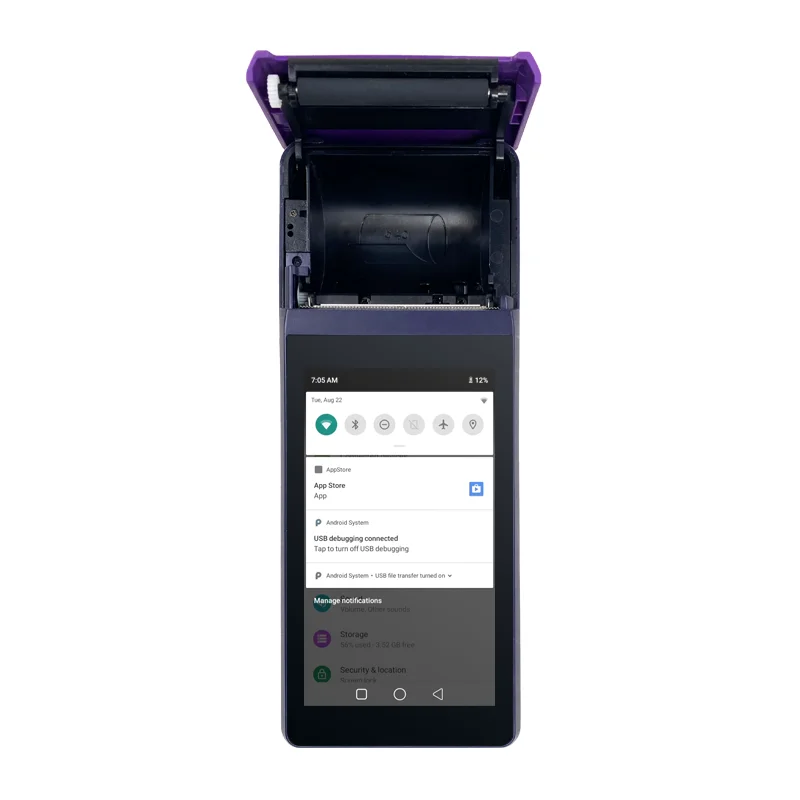 Портативная Мобильная кассовая система Android с термопринтером NFC считыватель магнитных карт Pos-машина