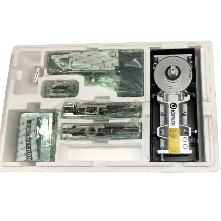 China professional factory stainless steel glass door fittings floor spring patch fittings combo set for 60-80kg doors