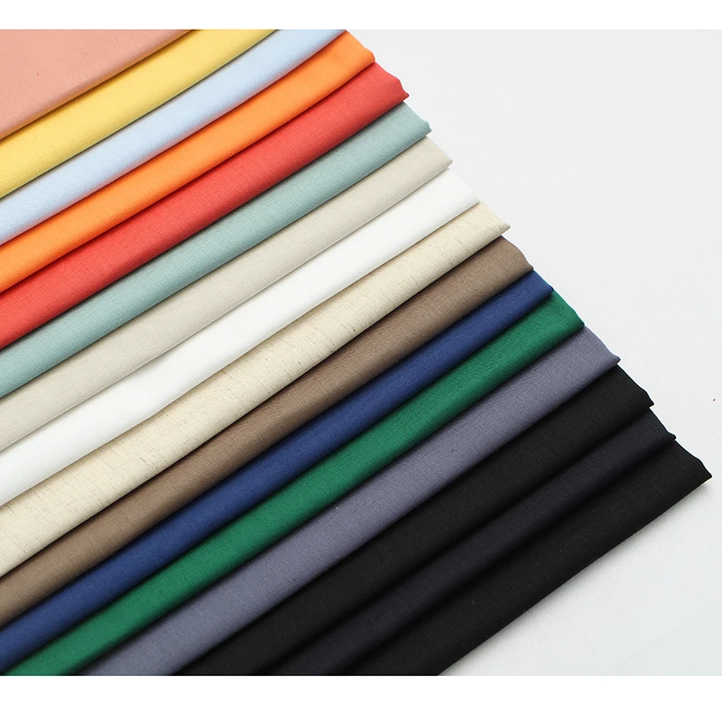 High-Quality Hot-Selling Solid Color genuine linen Premium Comfort Linen Cotton Fabric