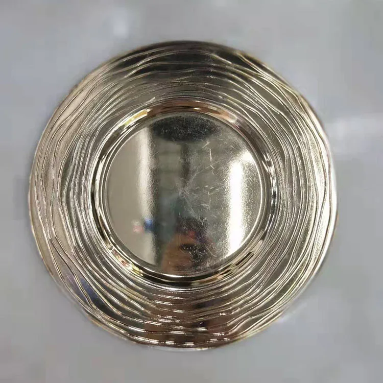 table decorative13inch plastic gold charger plate