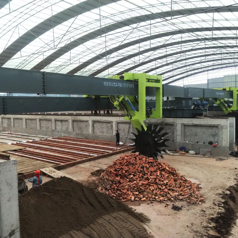 Cow Manure Bio Fertilizer Wheel Compost Turning Machine Organic Fertilizer Compost Turner Machine