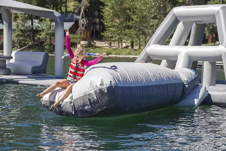 Customized Size Inflatable Water Catapult Blob Jump Bolb Lake Water Sports Blob Inflatable Water Jumping Blob