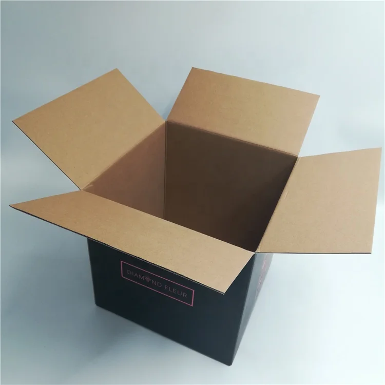 Accept Custom Logo Flower Shipping Box Corrugated Paper Carton Packaging Rose Box Hot Sale