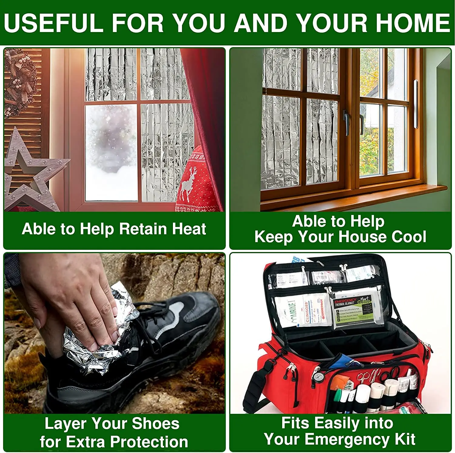 Wholesale factory price First aid devices waterproof foil rescue emergency first aid aluminum foil blanket