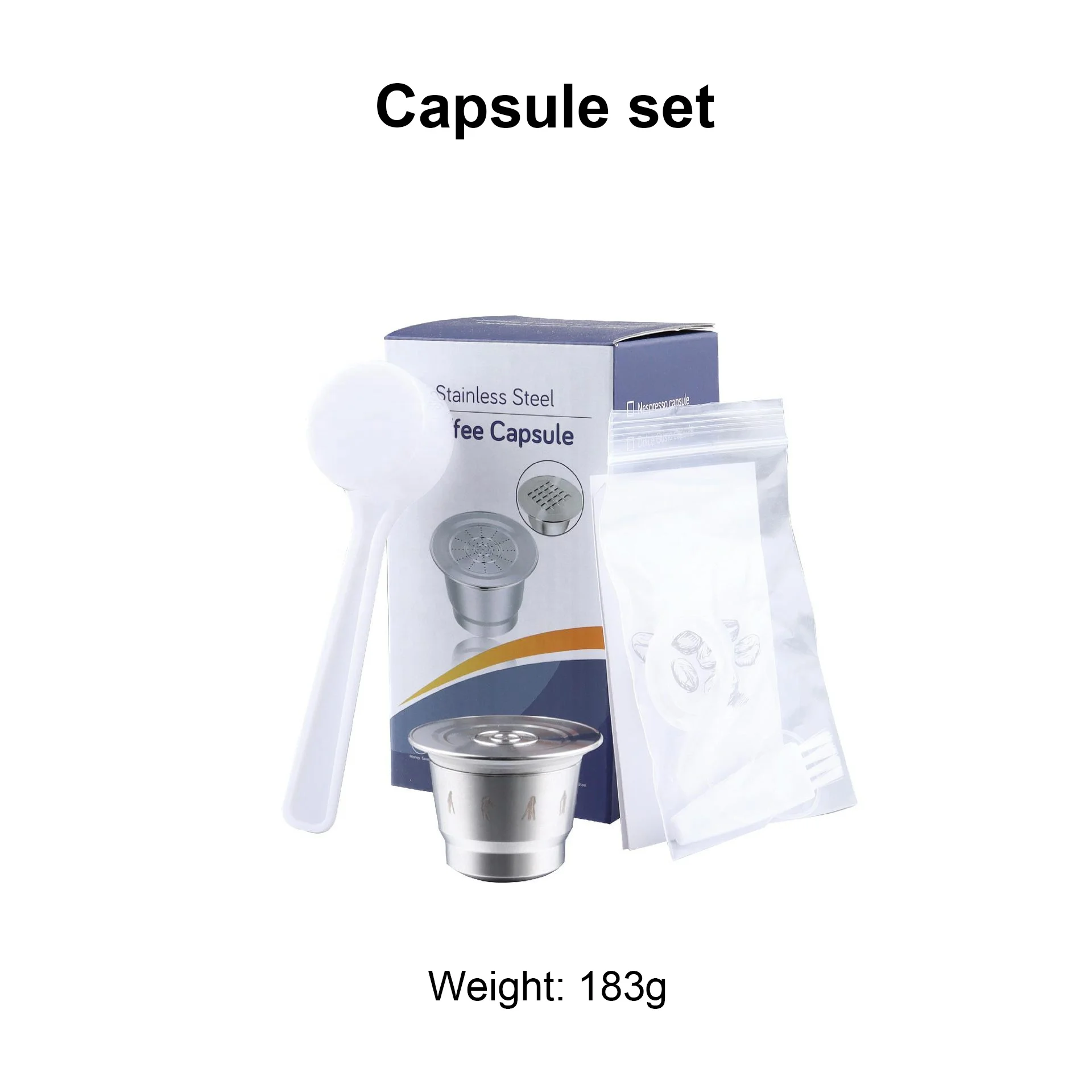 Stainless Steel Crema Espresso Reusable Capsule Coffee Pods for Refilling Capsules Pods for Nespresso Machines