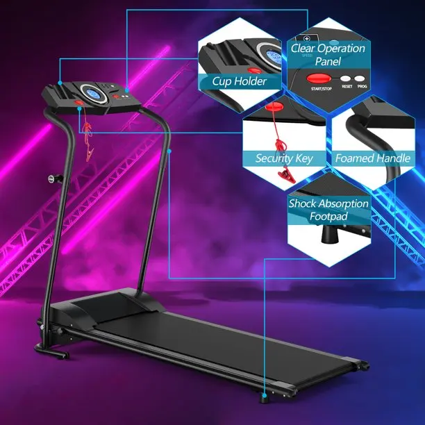 Cheap price LCD Home use Gym fitness electrical treadmills for sale made in China
