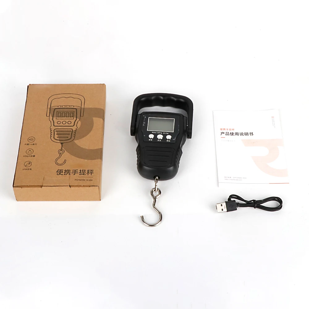 Spring Mini Weighing Portable Hanging Travel Scale 50kg Express  Electronic Weight Luggage Scale Digital Fishing Scale
