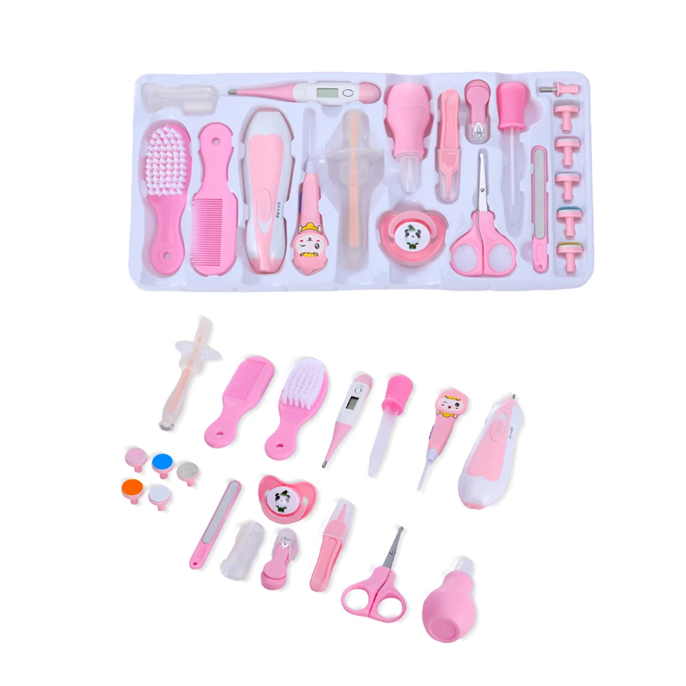 free sample hot selling 20 piece safety baby nail scissors set baby health care grooming kit