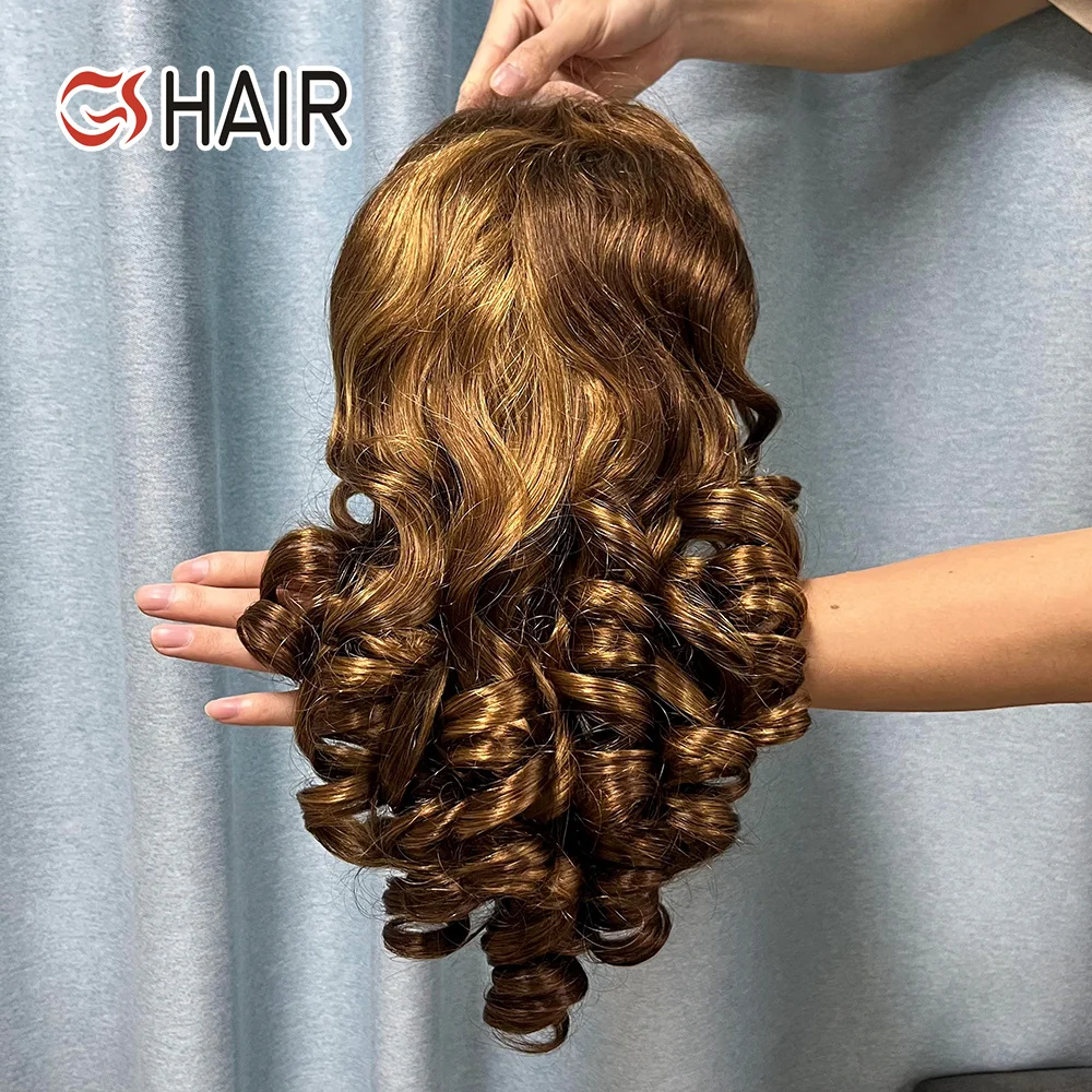 GS Short Wig 13x4 Lace Front Human Hair Wigs,For Black Women HD Transparent Loose Wave Brazilian Short Bob Wig Vendor