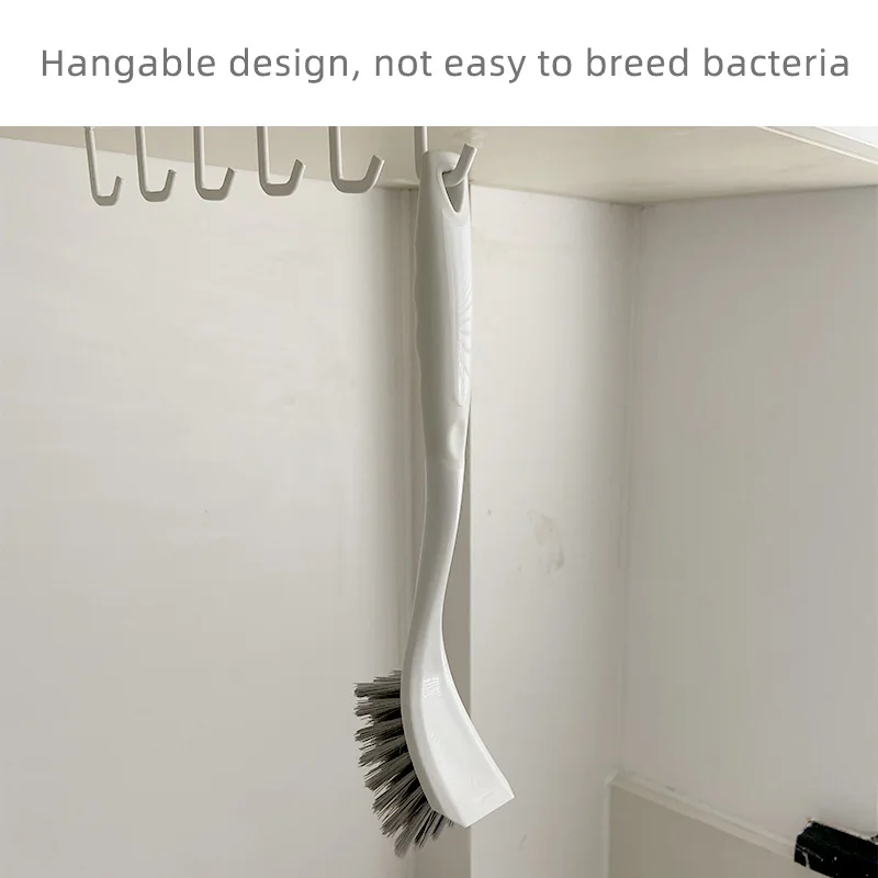 Long-Handle Plastic Kitchen Scrub Brushes Stiff Bristle Dish Scrubber for Sink Pots Pans Cleaning-for Cars and Household Use