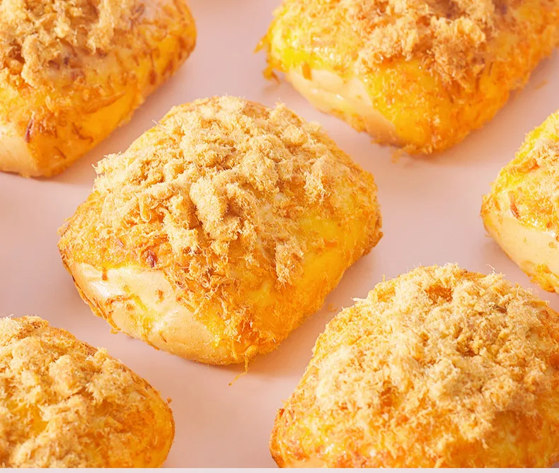 Chinese wholesale meat floss bread with jam 5 bags bag packaging style