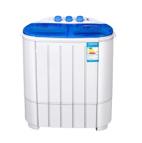 D 4kg double barrel household washing machine Small semi-automatic double cylinder eluting machine Spin  spin out moisture