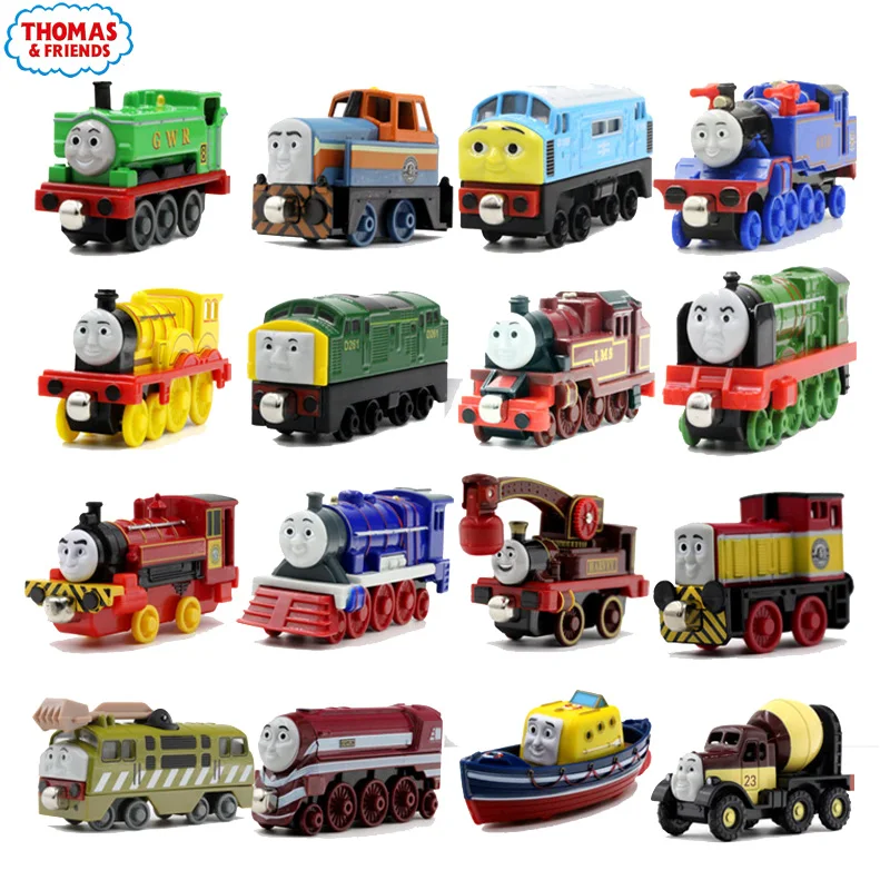 Оригинальный Металлический Литой магнитный поезд Thomas and Friends, игрушки для леди, Дуглас, кларабель, модель поезда, локомотив, игрушечный подарок для мальчиков