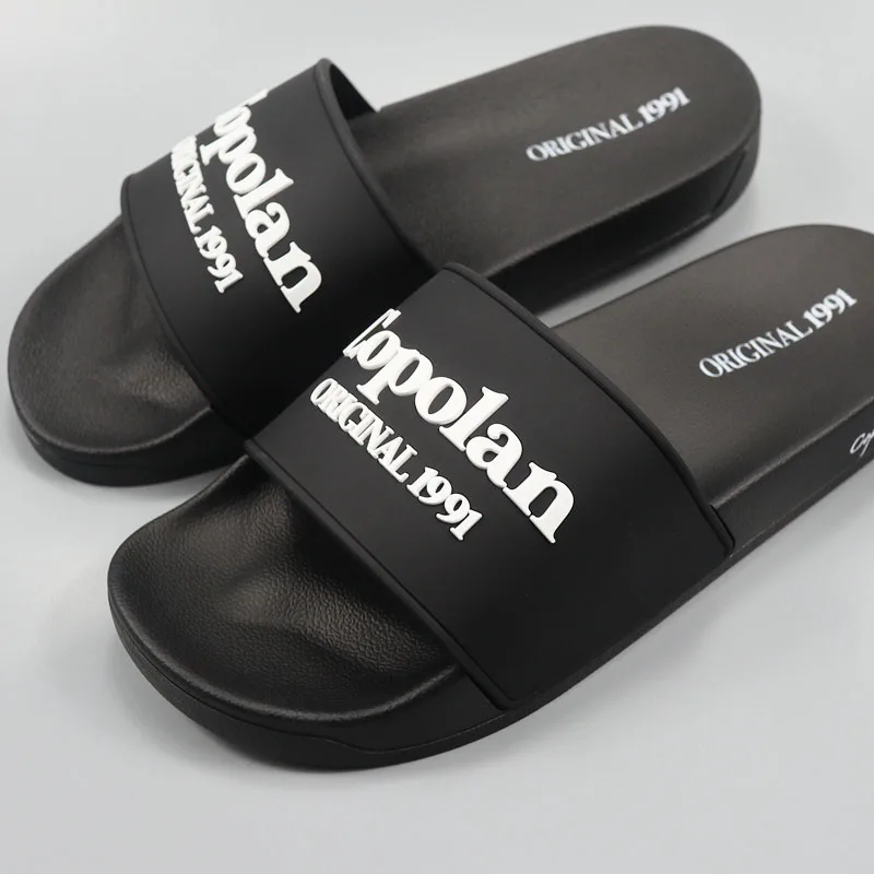 New Designer Custom 3D rubber straps Sandals Slides Embossed Beach Slippers Custom Sliders Slippers With Logo