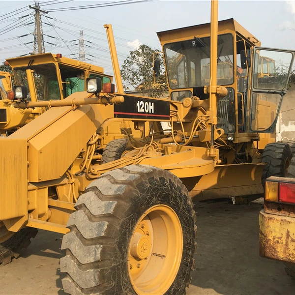 Used Motor Grader CAT 120H Construction Good Efficient Small Ripper Used Motor Graders