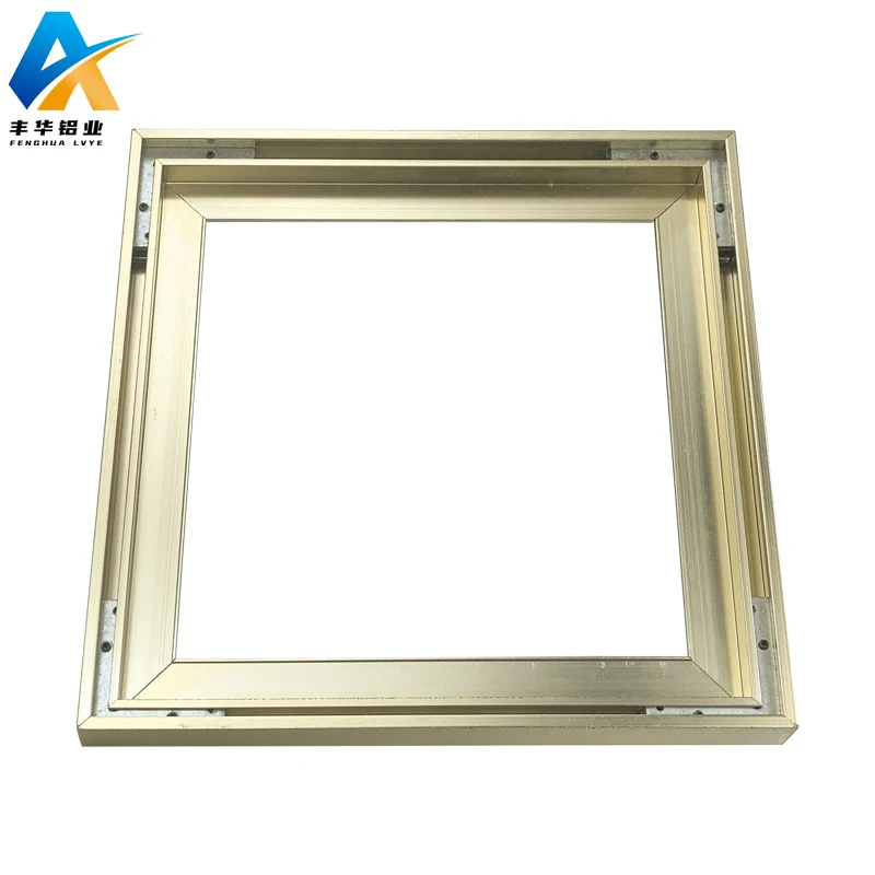 aluminum Extruded profiles frame Solar Decorative painting Light box   square tube bracket enclosure doors windows frame Profile