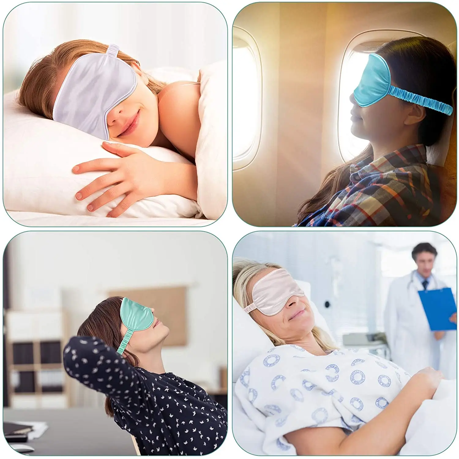 Подарочный набор EyeMask из натурального шелка тутового шелкопряда класс 6А 22 мм глянцевая шелковая маска для сна