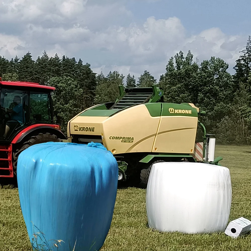 High Quality 750 mm Anti UV Green Foil Grass Silage Wrap Silage Film Plastic Hay Bale Wrap