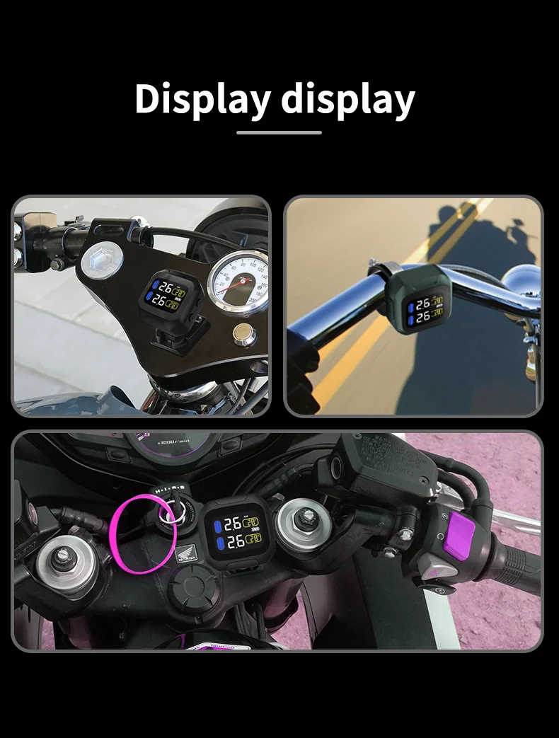 2024 Sells well Real-time motorcycle external sensor tire pressure monitoring system TPMS motorcycle