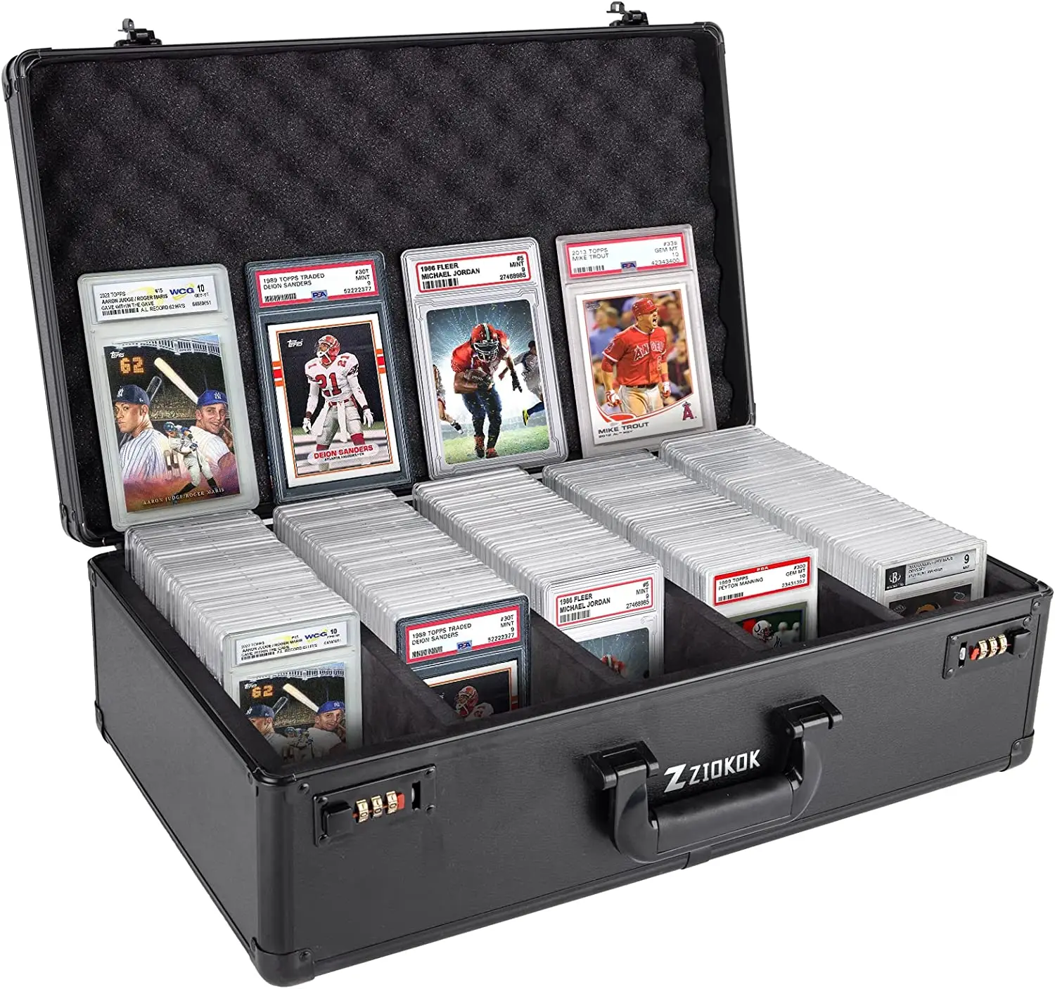 Aluminum Graded Card Slab Case Trading Card Storage Case for PSA Baseball Sports Card