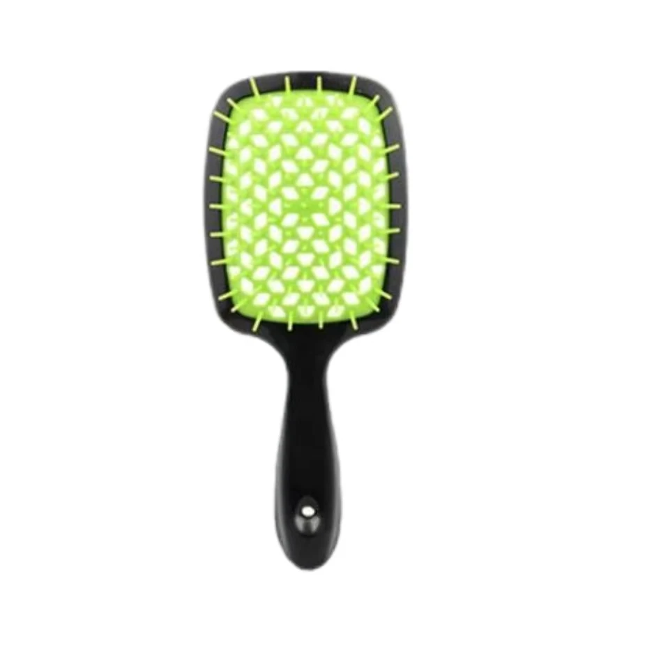 2024 New Trend Plastic Waterproof Wet Hole Mesh Detangling Comb With Good Product Quality
