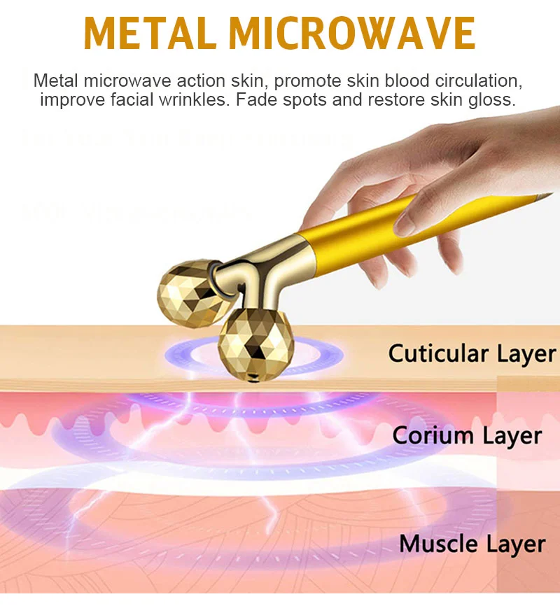 2022 Mismon Mini Microcurrent Face Roller Massage Facial Lifting Machine Slim Beauty Device