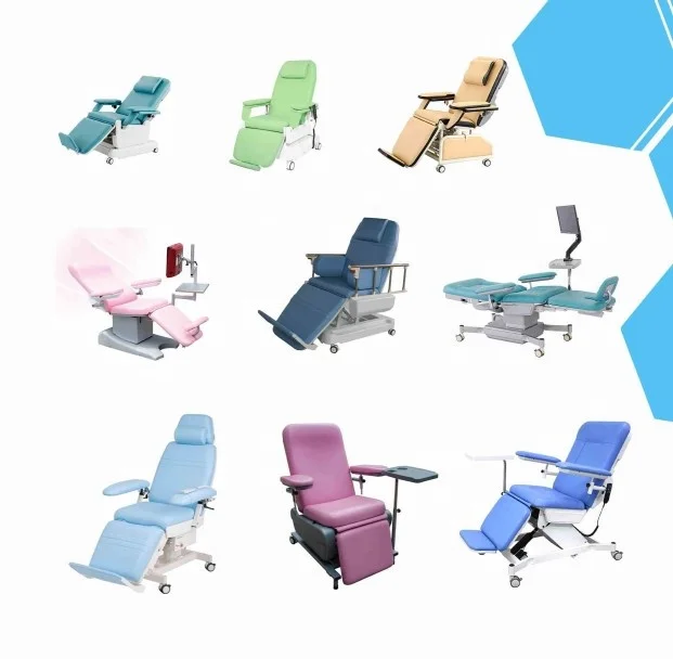BIOMETER Hospital Adjustable Drawing Hemodialysis Diaysis Chair Blood Sampling Donation Chair Blood Collection chair