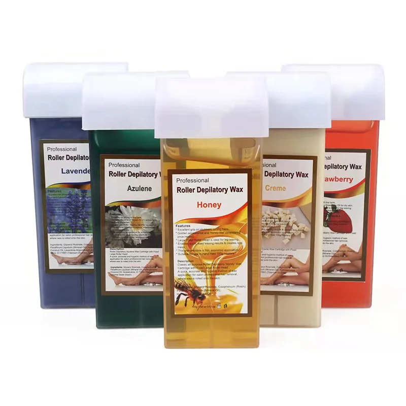 Private Label Natural Organic 100g Honey Hair Removal Wax Heater Remove Whitening Hair Removal Wax