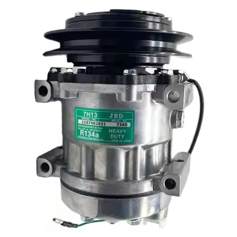 For KOBELCO SK200-6 SK480-6 SK330-6 SK290-6 Excavator Accessory AC AC air Conditioning Compressor Part Number LC91V00002F1