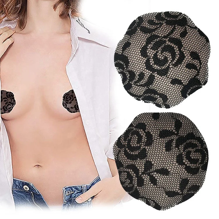 OEM/ODM 6.5CM flower Shape 1 Pair Cubierta de Pezon Adhesive Reusable Women Bra Pasties Nipple Cover Sexy