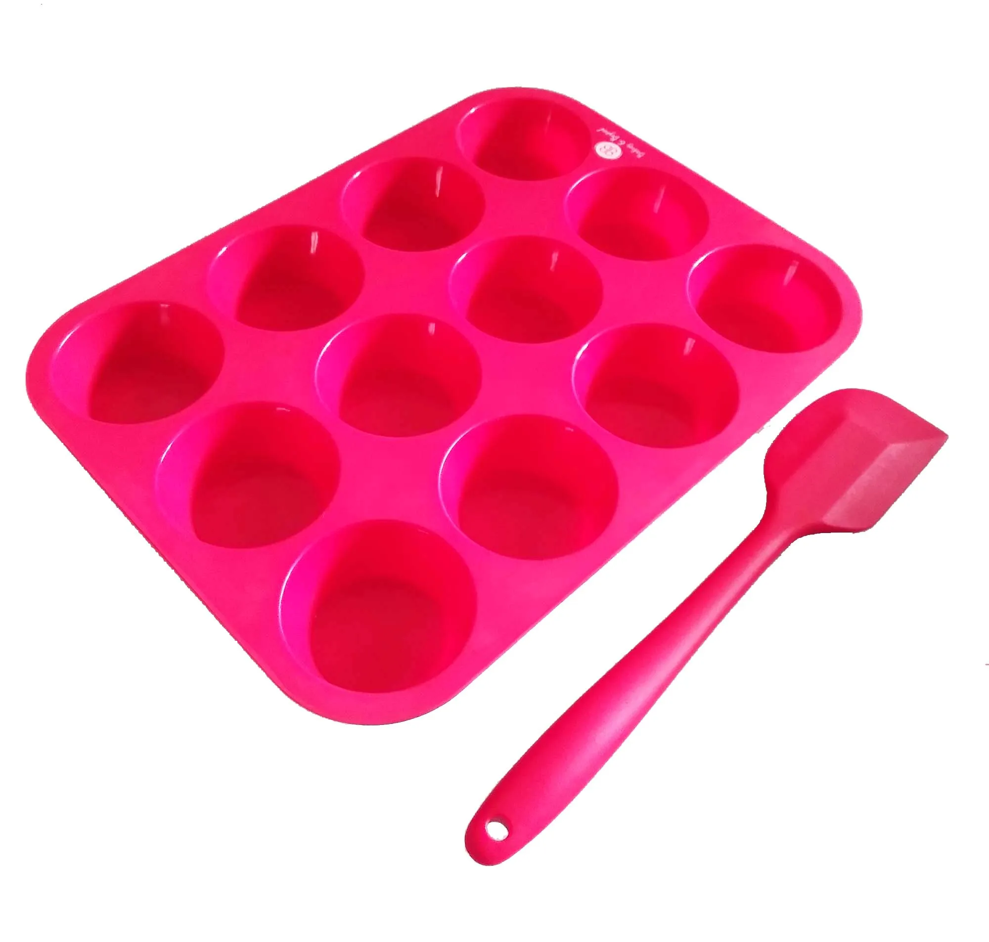 Eco-Friendly silicon cake mold silicone 12 cup muffin pan