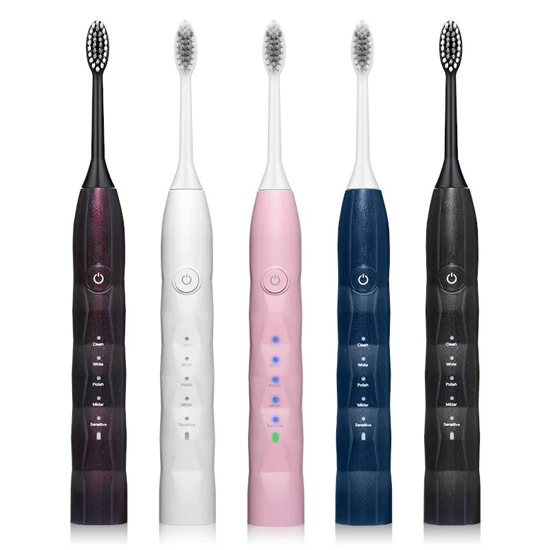 blue seller wireless fast charge 2021 new arrival double sonic type vibration whitening electronic everich electric toothbrush