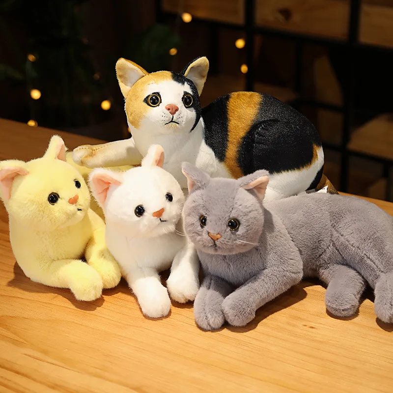 SongshanToys Peluches Plushies Soft Kawaii Cute Custom Decoration Anime Simulation Stuffed Animal Cat Plush Toy