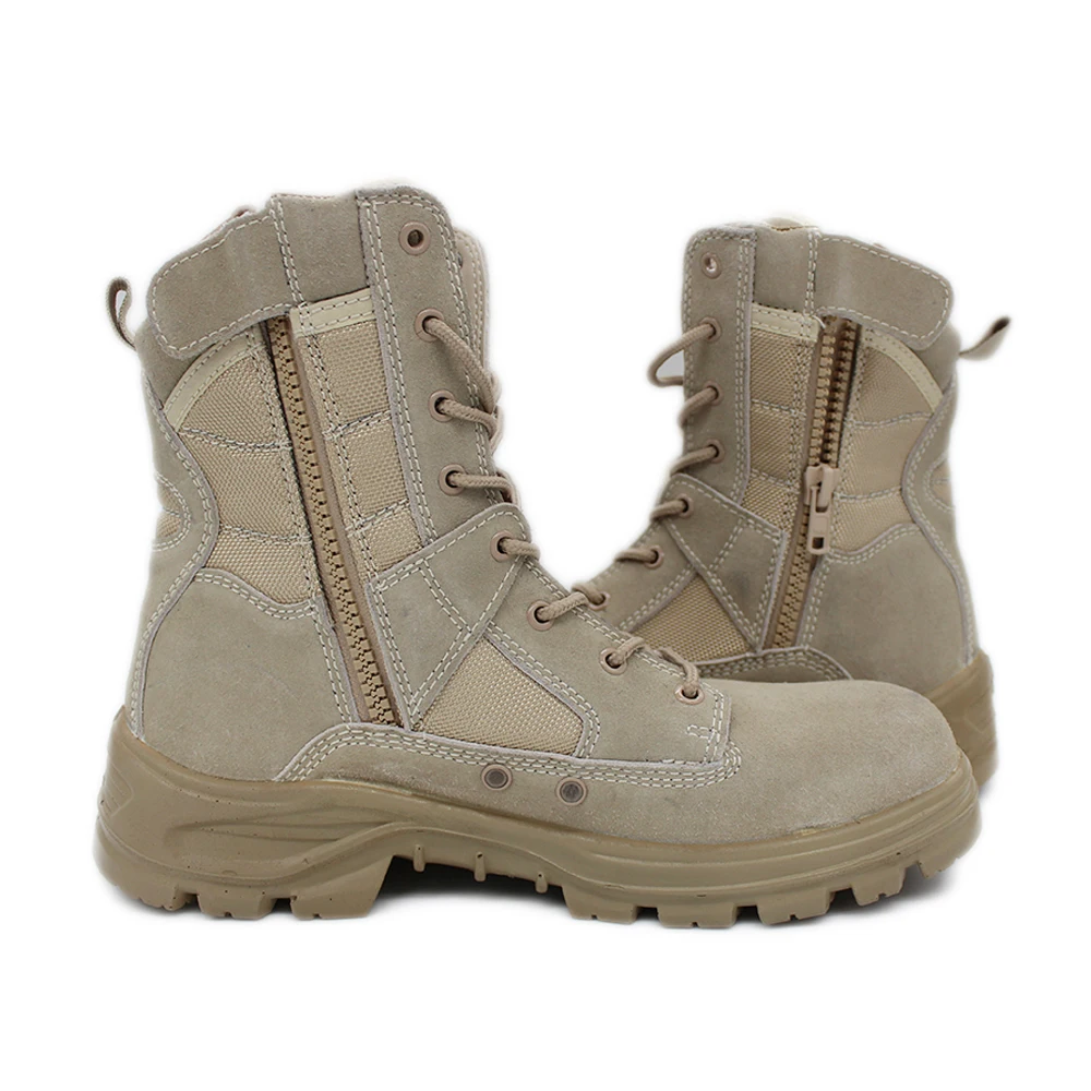 waterproof soft metal steel toecap desert tactical boot men women service boots / safety shoes