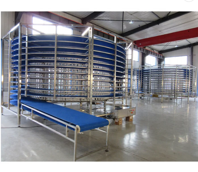 
CE approved seafood Spiral freezing IQF tunnel freezer 