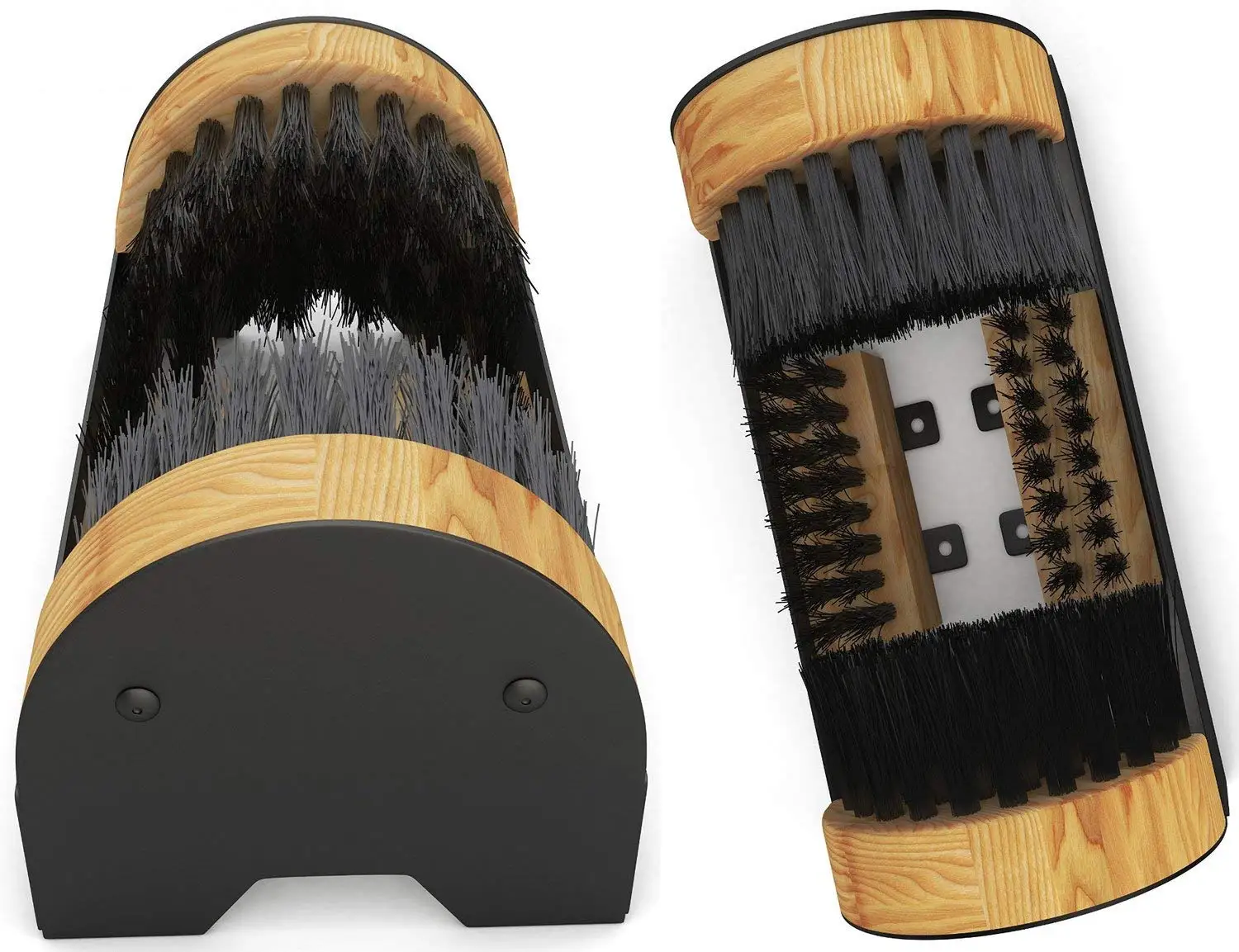 Garden Mud Boot Scraper Brush Indoor Outdoor Entryway Shoe Brush for Work Boots and Sneakers Wood Cleaning Products Plastic Hair