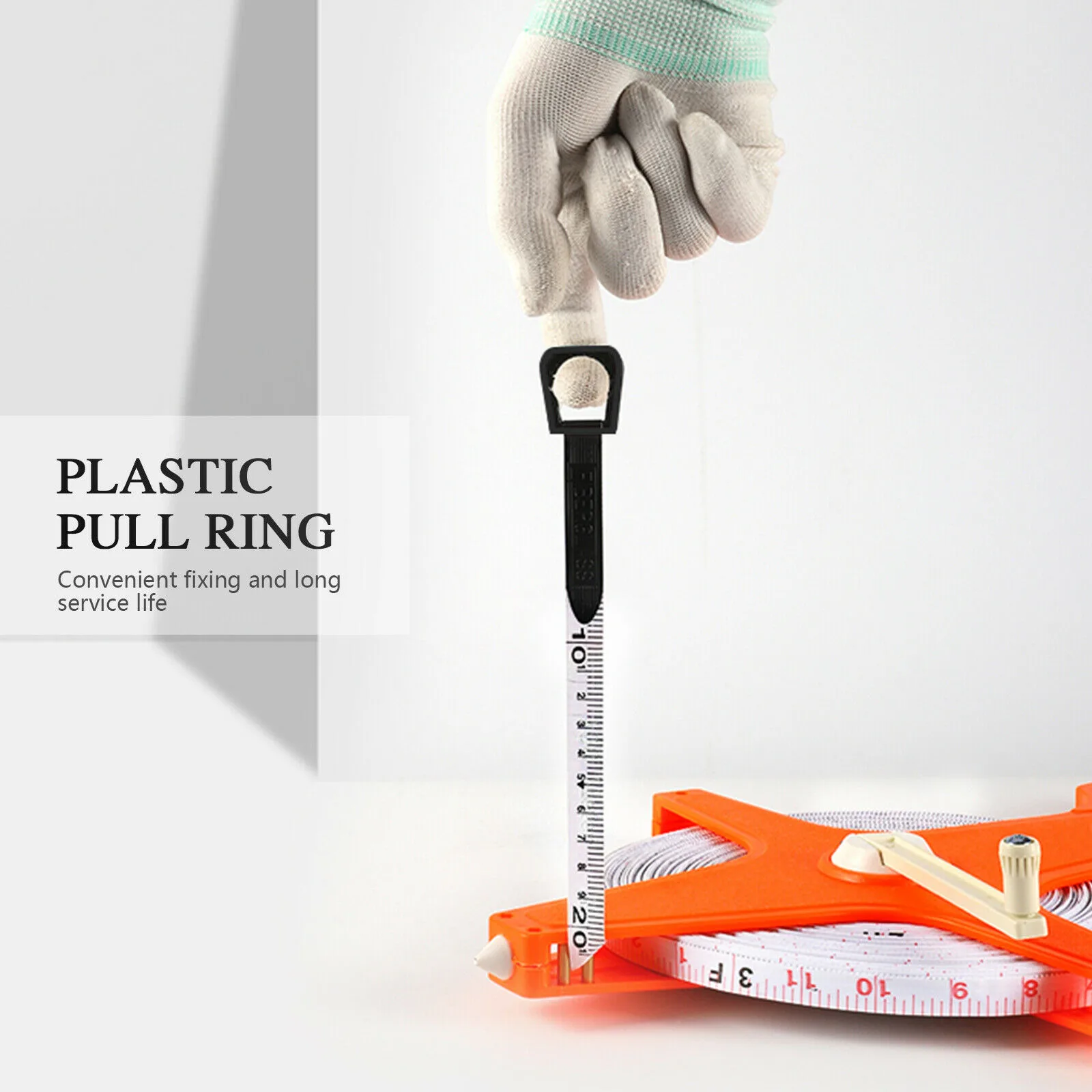 100 Foot Open Reel Fiberglass Tape Measure Reel Dual Sided Metric Surveying