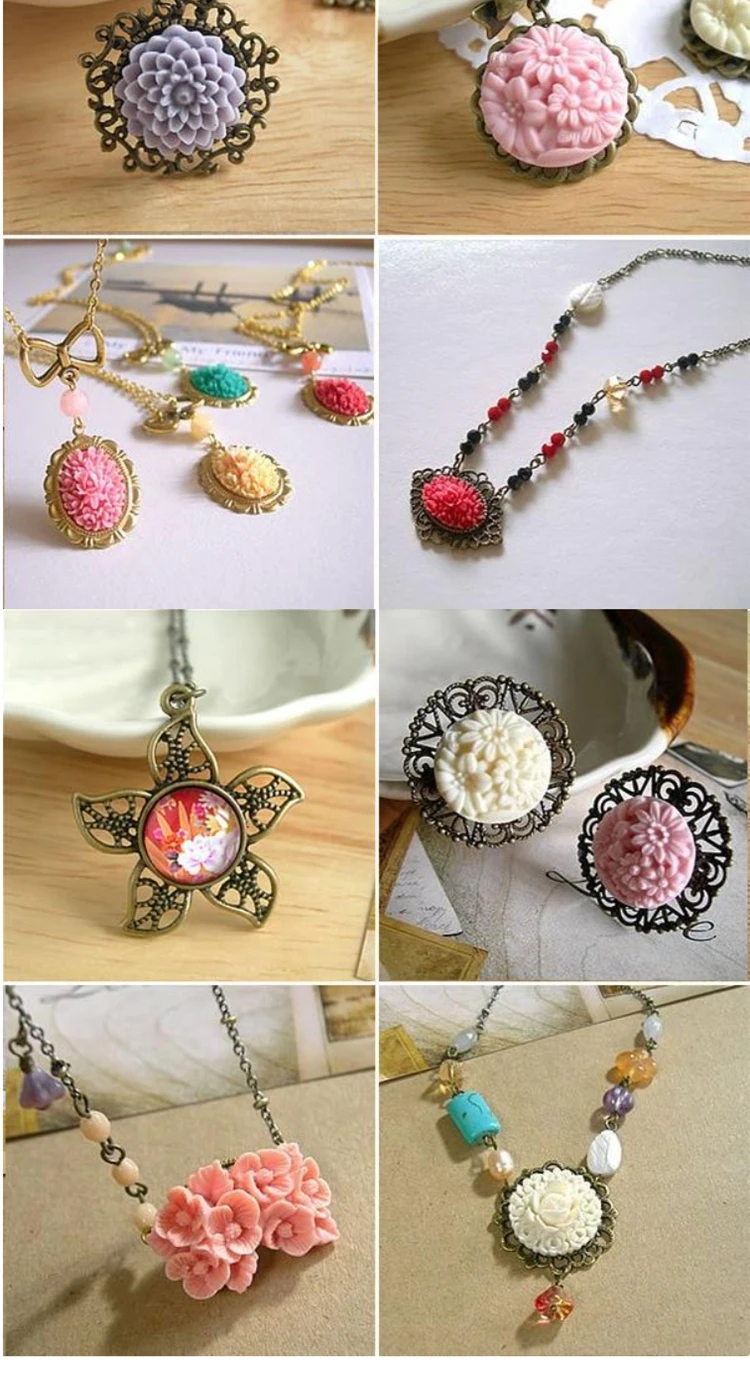 Wholesale Rose Resin Decorative Animals Flowers for Hair Accessories Headwear BB Clips DIY Cream Glue Phone Cases Shoes Jewelry