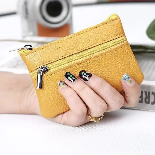 
PU Leather Coin Purses Woman Small Change Money Bags Pocket Wallets Key Holder Case Mini Functional Pouch Zipper Card Wallet 